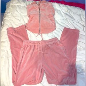 Target velvet track suit